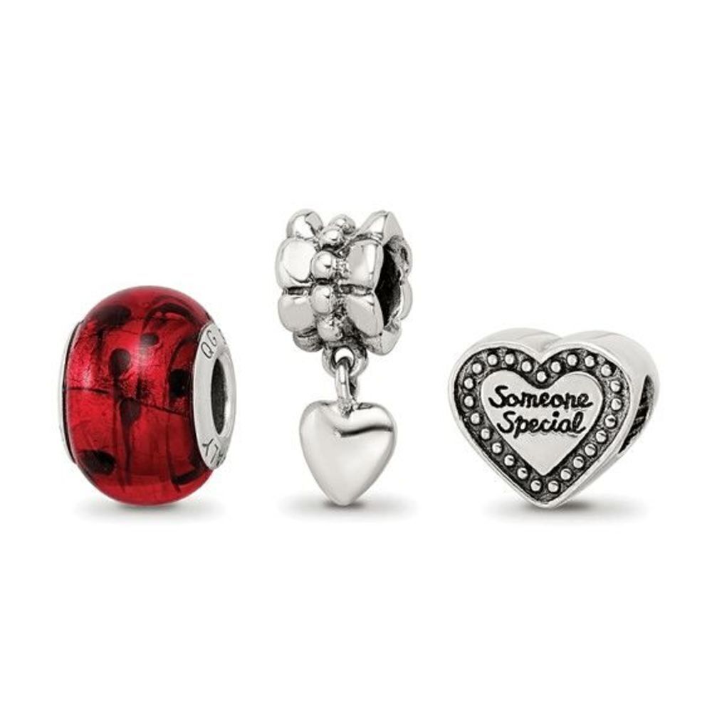 New Sterling Silver Reflections Someone Special Boxed Bead Set